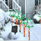 MTech Christmas Solar Lights 5-Pack – Outdoor Star & Snowflake Pathway Lights