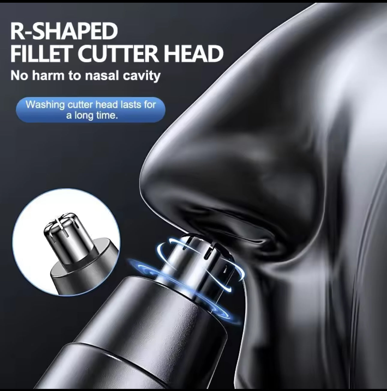 Double Edged Head Electric Nose Hair Trimmer