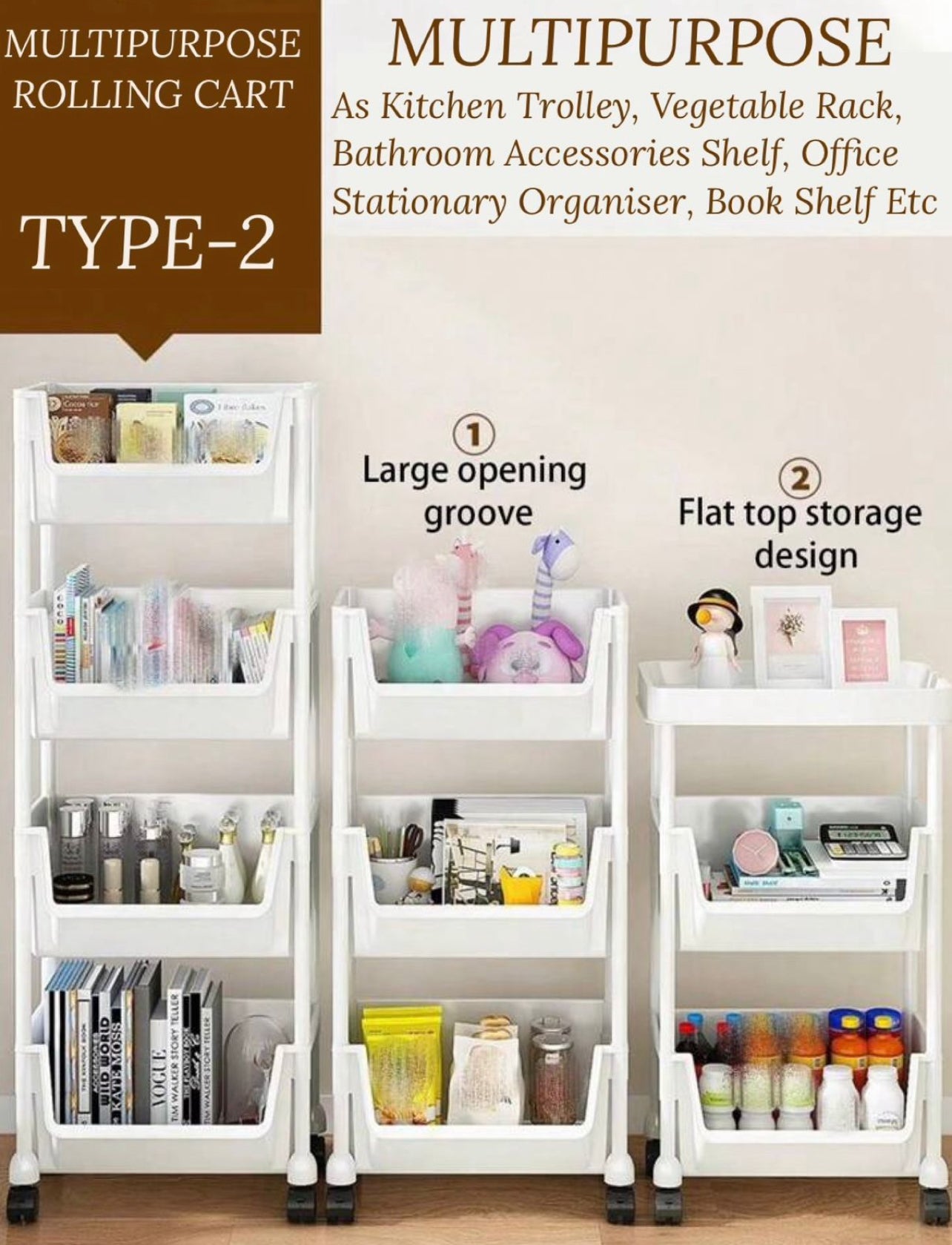 Multipurpose Rolling Cart
