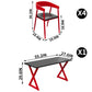 MFurn Monda 4 - Person Solid Industrial Wood Top Double Pedestal Dining Set-Various Colours Available. Only Available On Pre-Order
