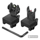 Tactical Fiber Optics Low Profile Flip up Iron Sight with Front Red Dot Sight and Rear Green Dot Sight
