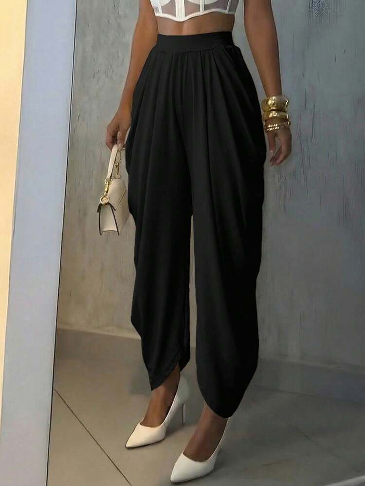 Ladies Loose Flowing Shuttle Trousers-Various Colours