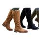 Ladies Faux Suede High Boots-Various Colours