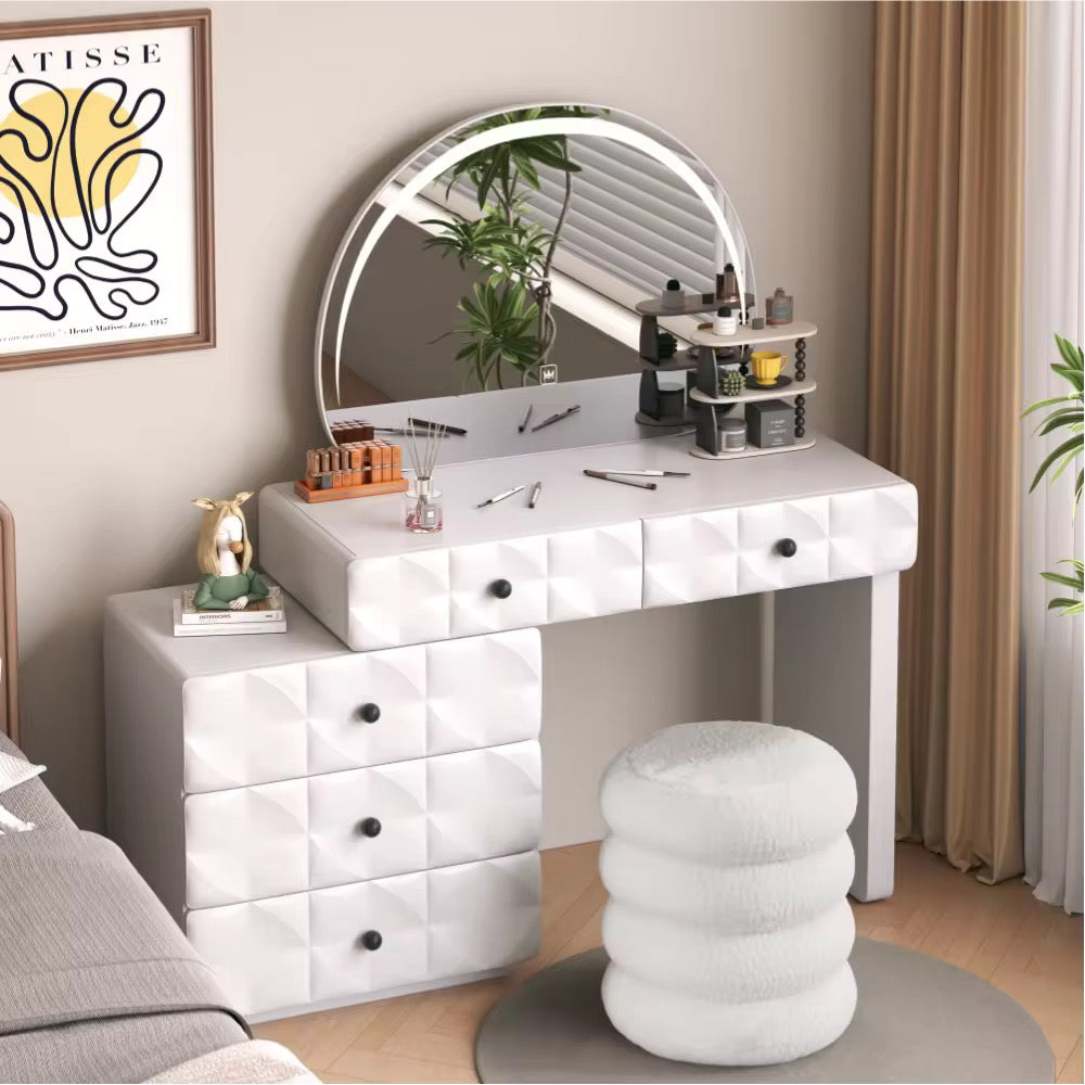 MFURN Contemporary Modern Vanity Set White