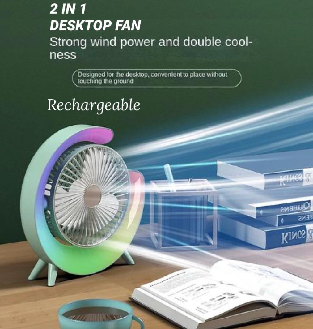 Fan Desktop Rechargeable 2:1