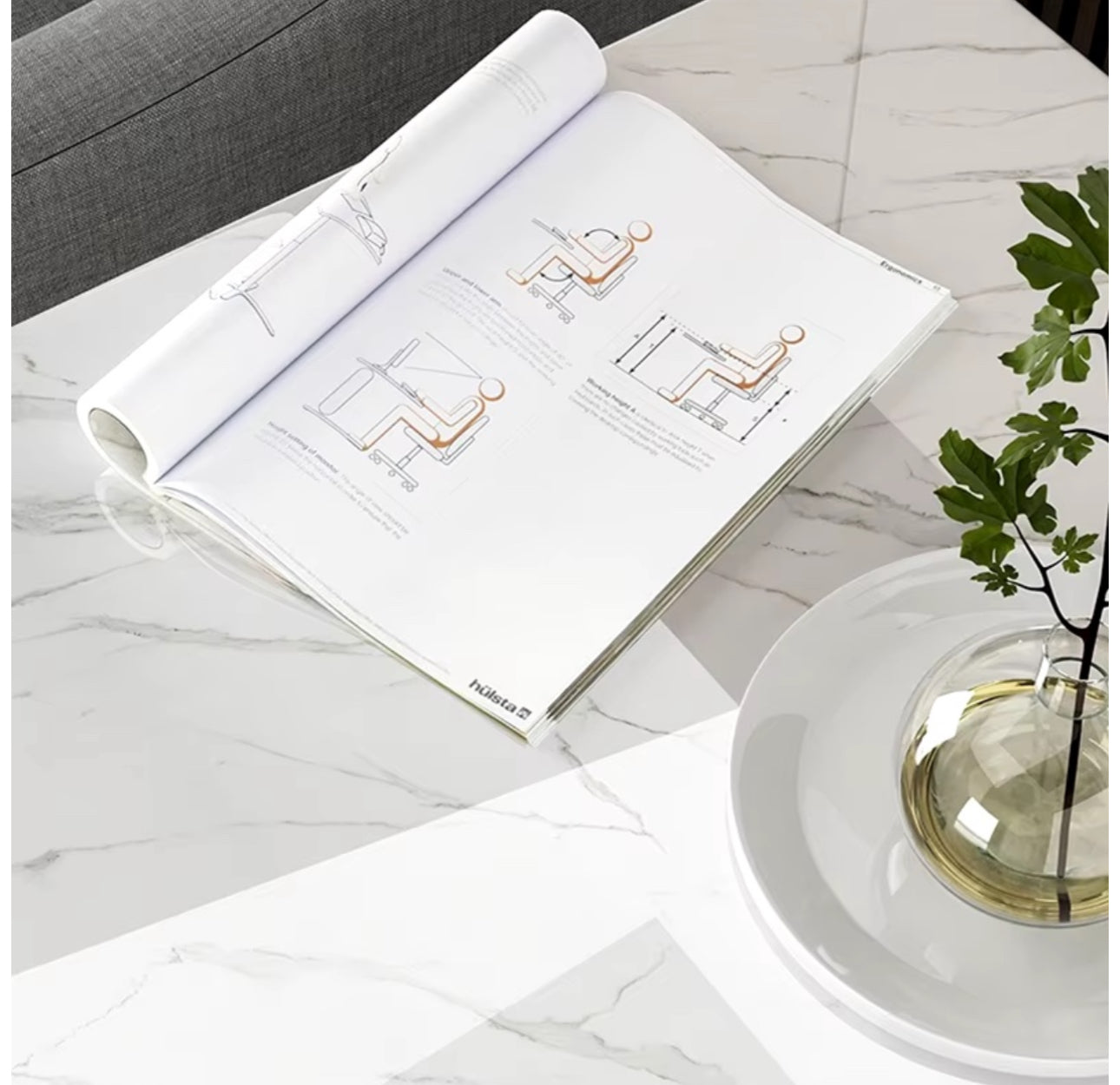 MFurn C-Shaped Double-Layer Side Table – Modern Coffee Table for Sofa Or Bed