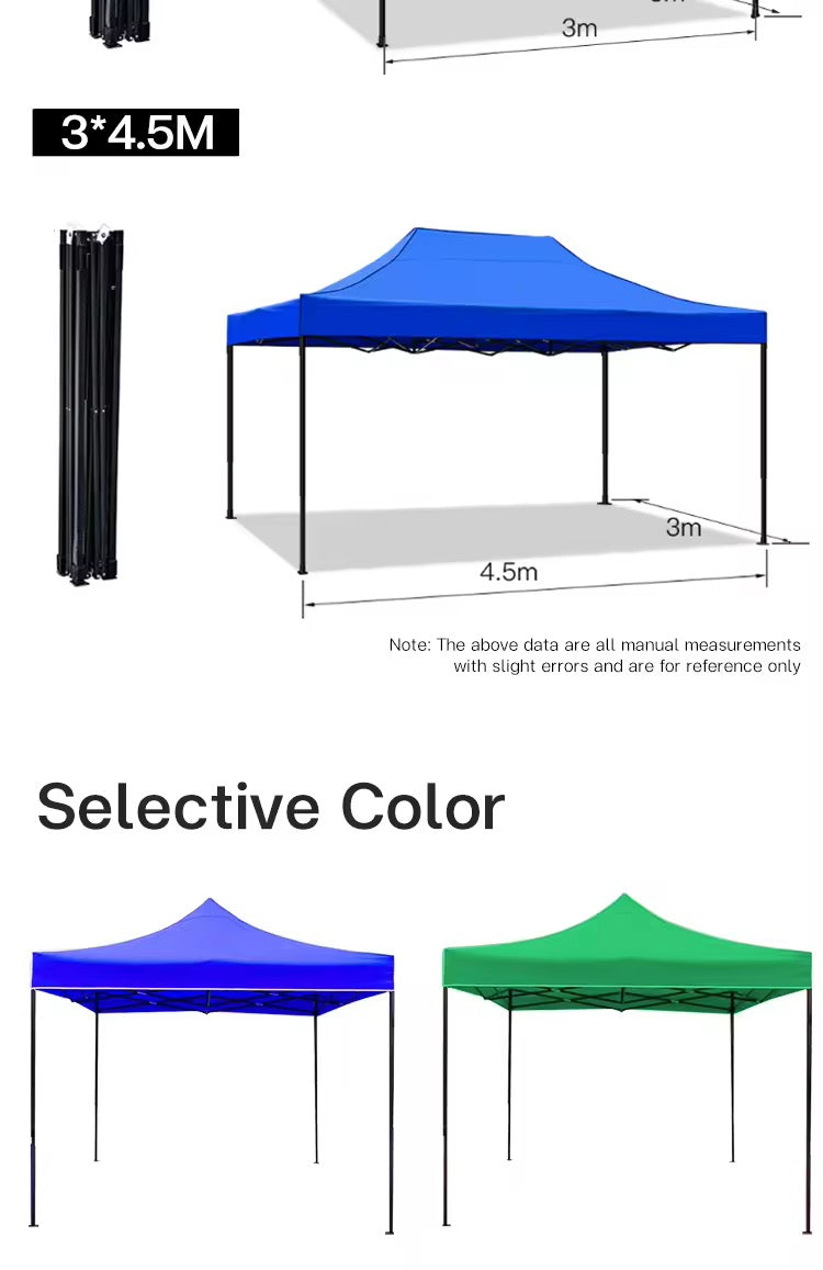 MHome Outdoor Folding PopUp Gazebo 3x4.5M - Various Colours