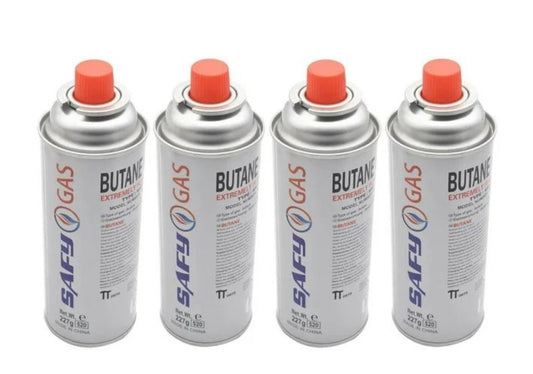 Safy Gas Butane Canisters 4Pack