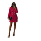 Ladies Double Breasted Blazer/Mini Skirt 2pc Set-Various Colours