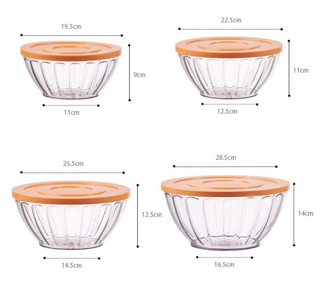 Salad Bowl Set 4pc