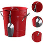 MHome Retro Ice Bucket With Scoop & Lid -Various Colours