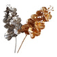 Artificial Metallic Phalaenopsis Orchid Decor In Gold Or Silver