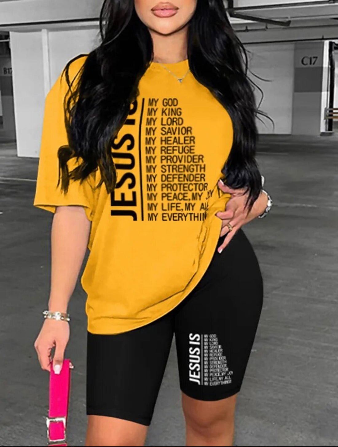 Christian Shirts for Women Dressy Casual Round Neck Jesus Print Bible Verse Christian Tops Casual Comfy Tops Shirts Inc Pants 2pc