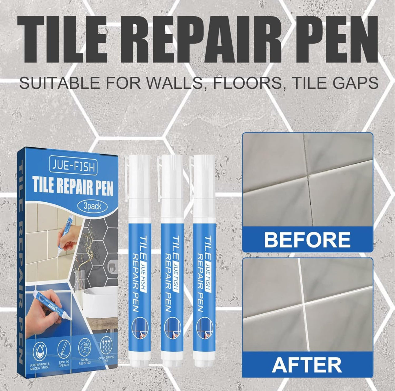 Tile Repair Pen - White