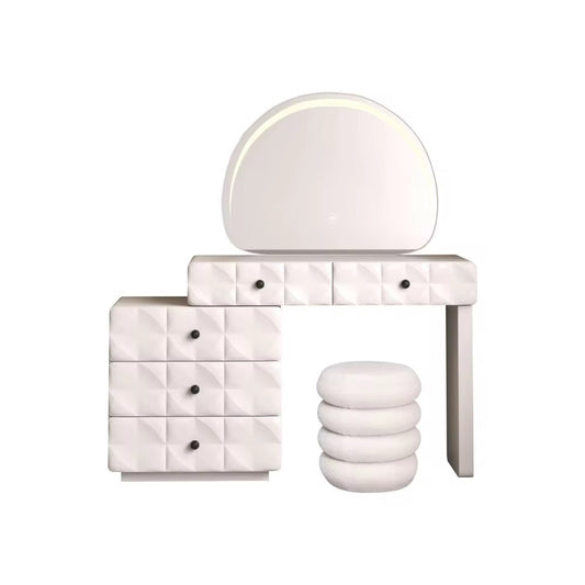 MFURN Contemporary Modern Vanity Set White