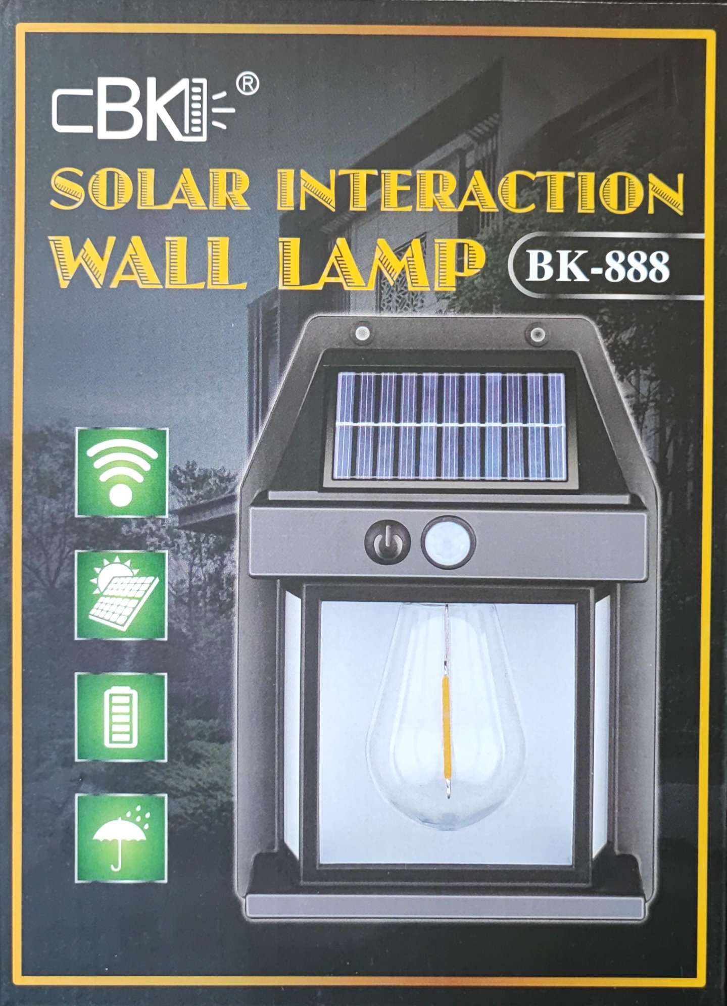Solar Rechargeable Interaction Wall Lamp – Eco-Friendly and Interactive Lighting Solution