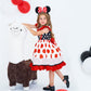 Girls Minnie Princess Dresses Mini Dress for Girls Minnie Costume Polka Dot Dress-Various Sizes