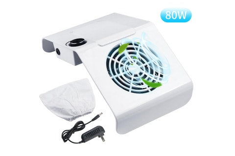 Nail Vacuum Cleaner,80W Nail Dust Collector, Nail Art Tool