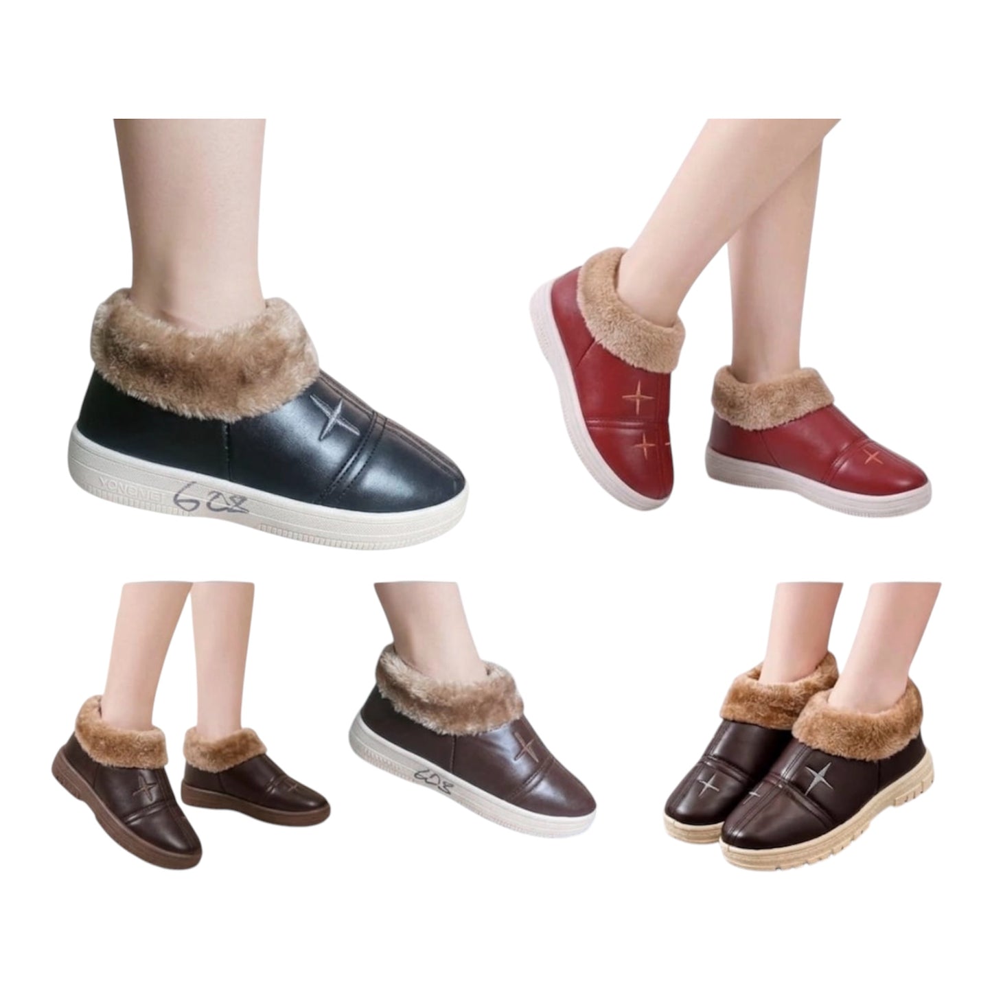 Ladies Winter Slip-On Shoe With Fur Lined