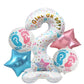 5pcs Gender Reveal Party Balloons Set