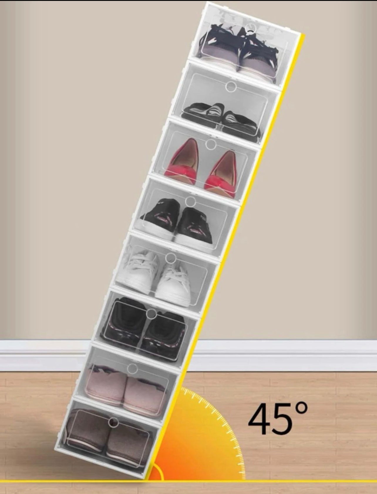 Shoe Organiser 6pc PVC Collapsible