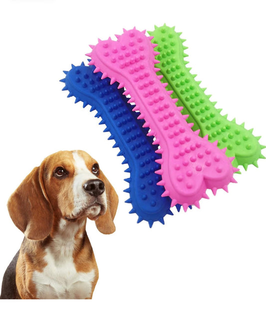 Dumbbell Dog Chew Toy with Spikes