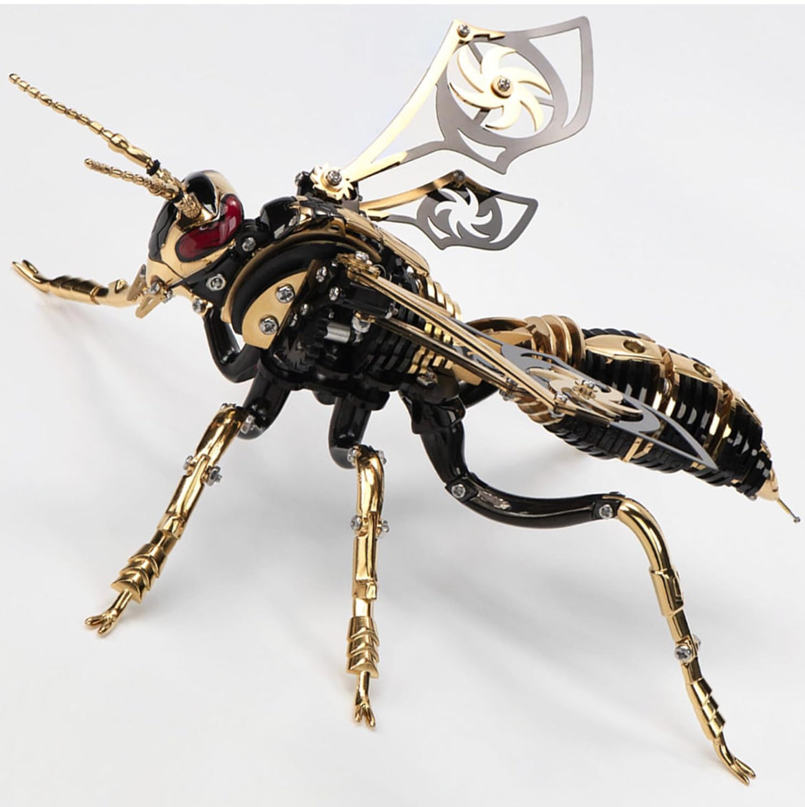 MTech 3D Metal Puzzles, Mechanical Wasp Assembly Model Kit DIY Building Blocks ST/ST For Adults
