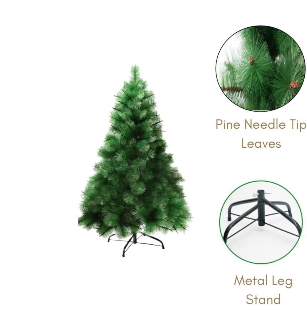 Christmas Tree Frosted pine needles - Various Sizes