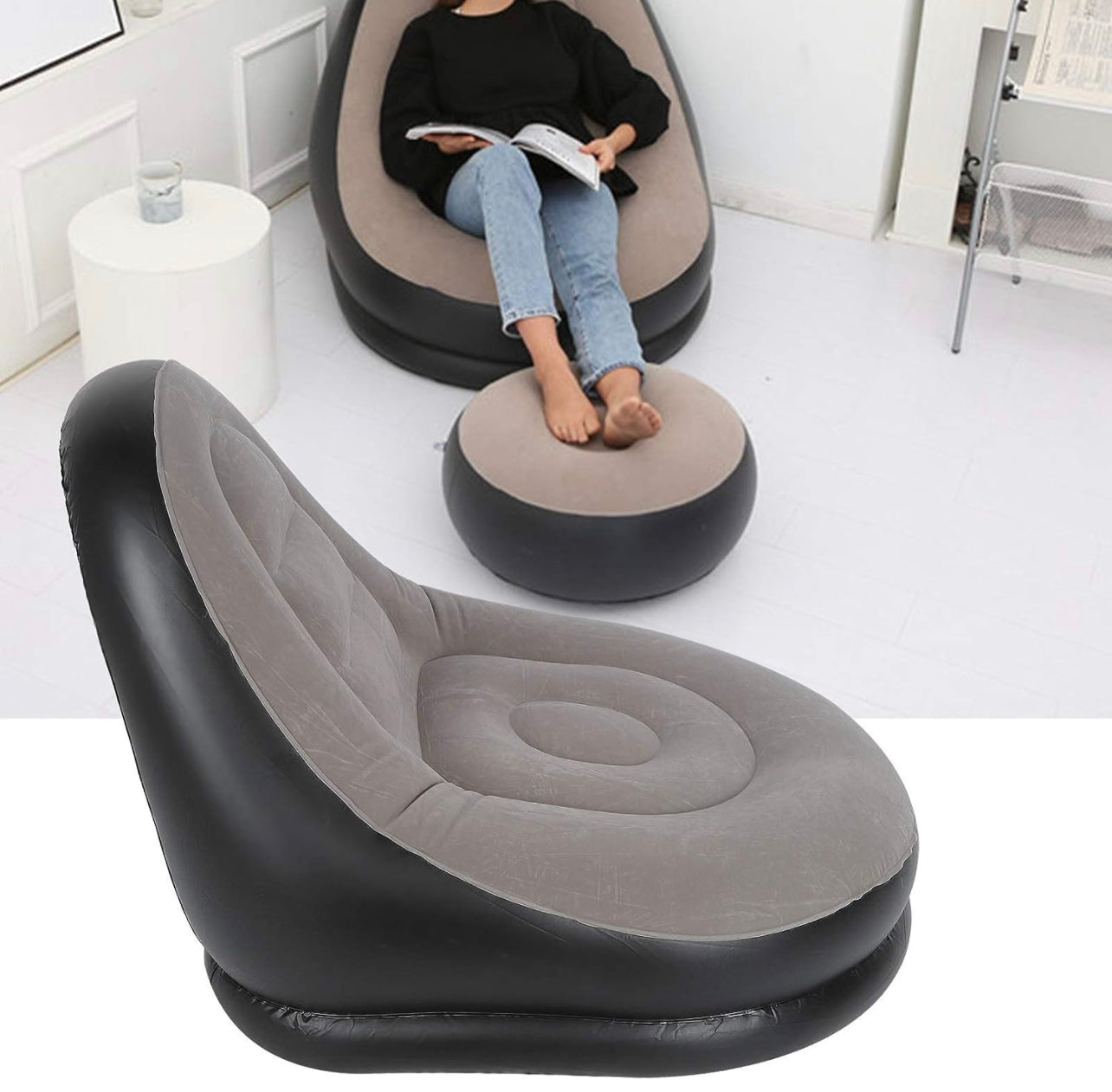 Sofa Chair, Inflatable Furniture Comfortable Home Sofa Inflatable Chair Leisure Sofa Inflatable Sofa for Adults for Living Room Balcony Garden