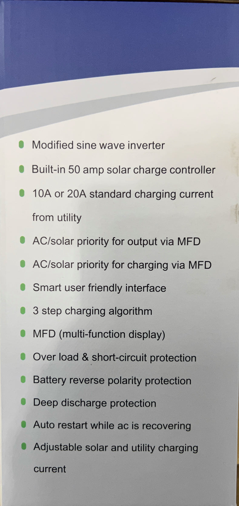 Hybrid Solar Inverter - Office/Home Use