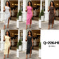 Ladies Off Shoulder Midi Polka Dot Dresses-Various Colours