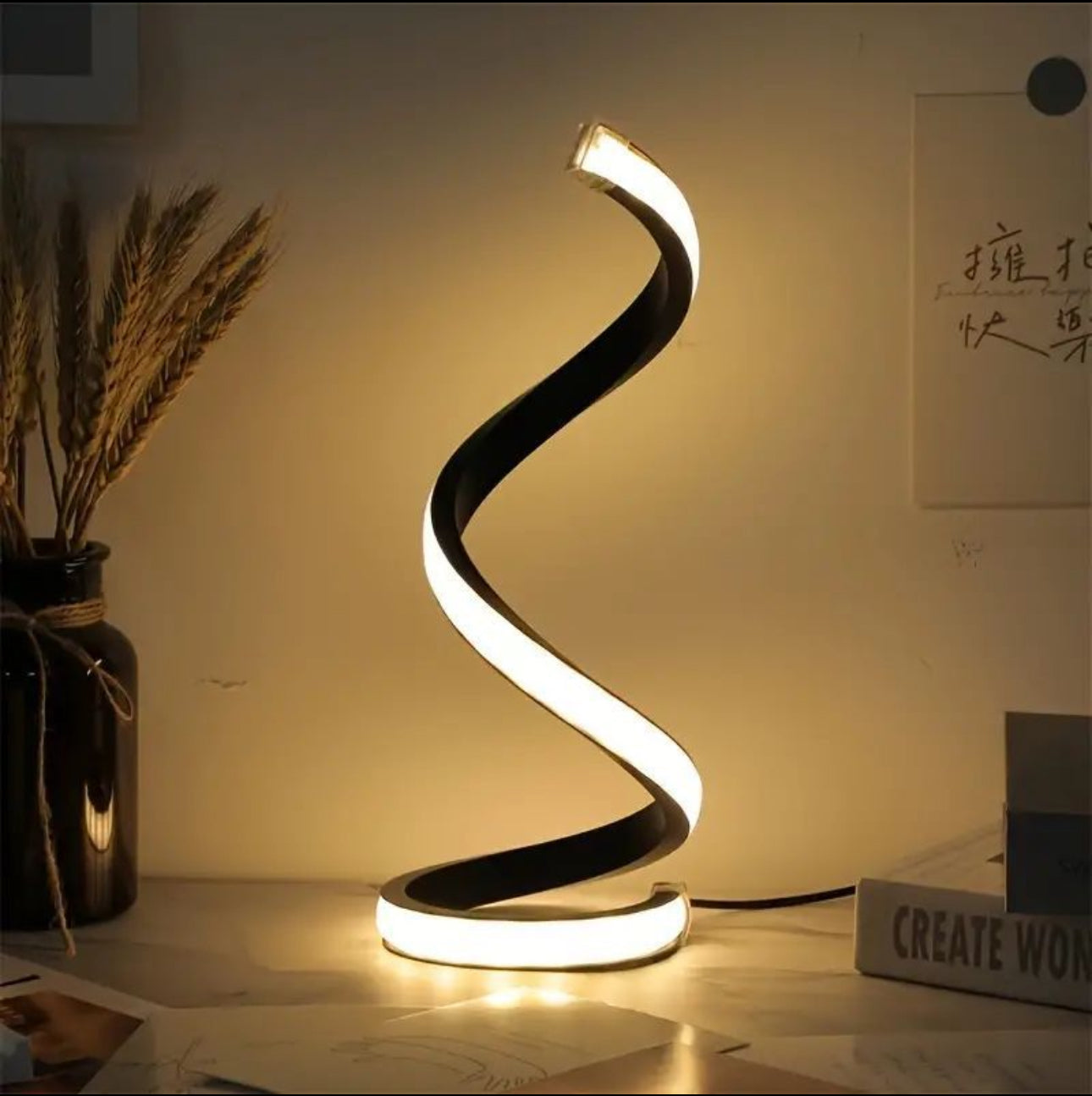 Spiral LED Table Lamp