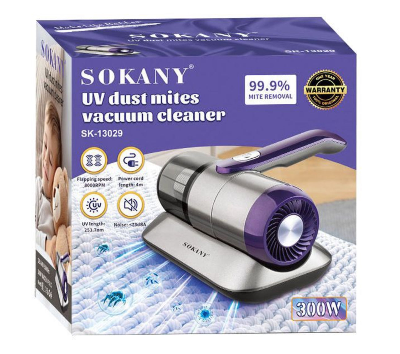 SOKANY UV Dust Mite Vacuum