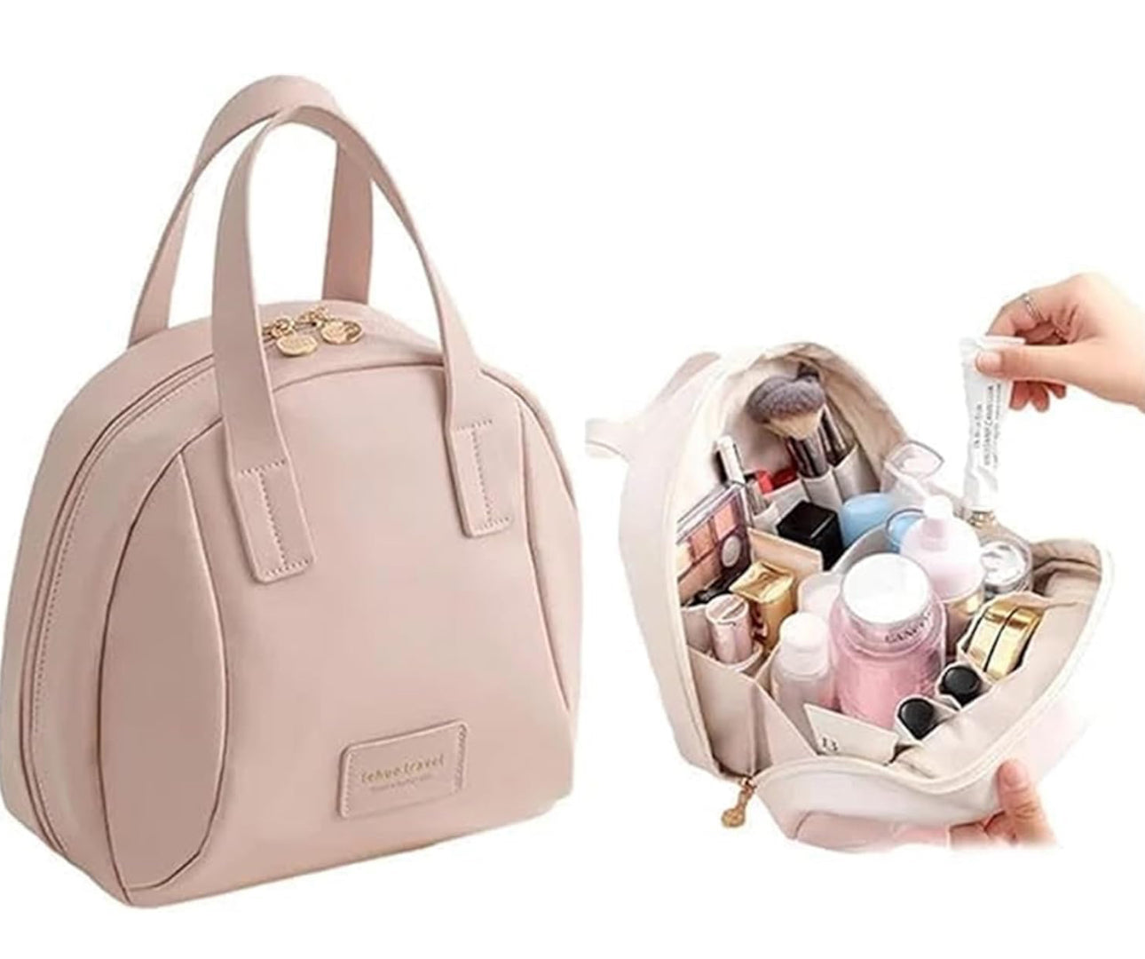 Multi-Layered Shell-Shaped Cosmetic Bag, PU Large Capacity Travel Makeup Bag, 2024 New Premium Make up Bag Various Options