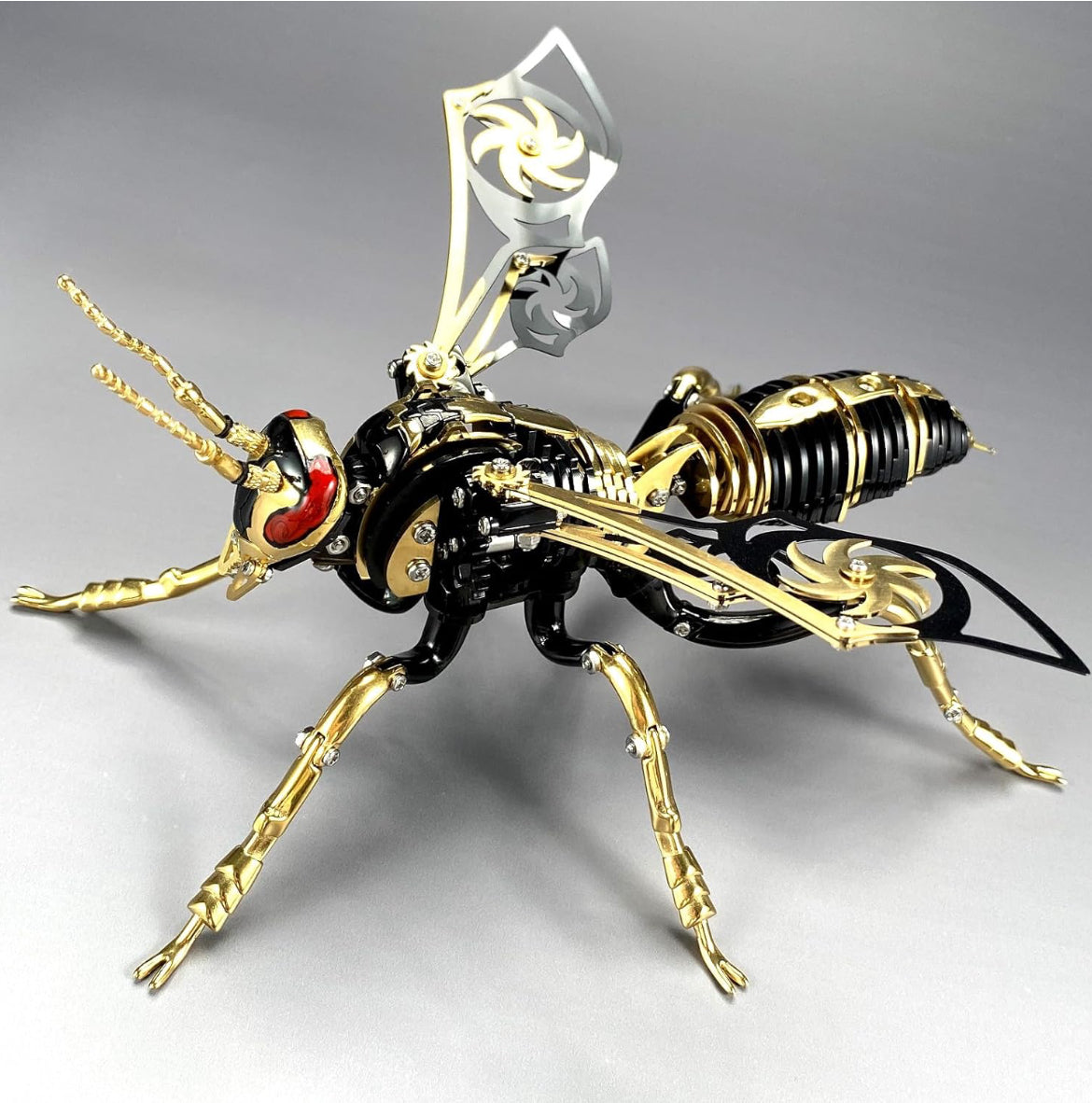 MTech 3D Metal Puzzles, Mechanical Wasp Assembly Model Kit DIY Building Blocks ST/ST For Adults