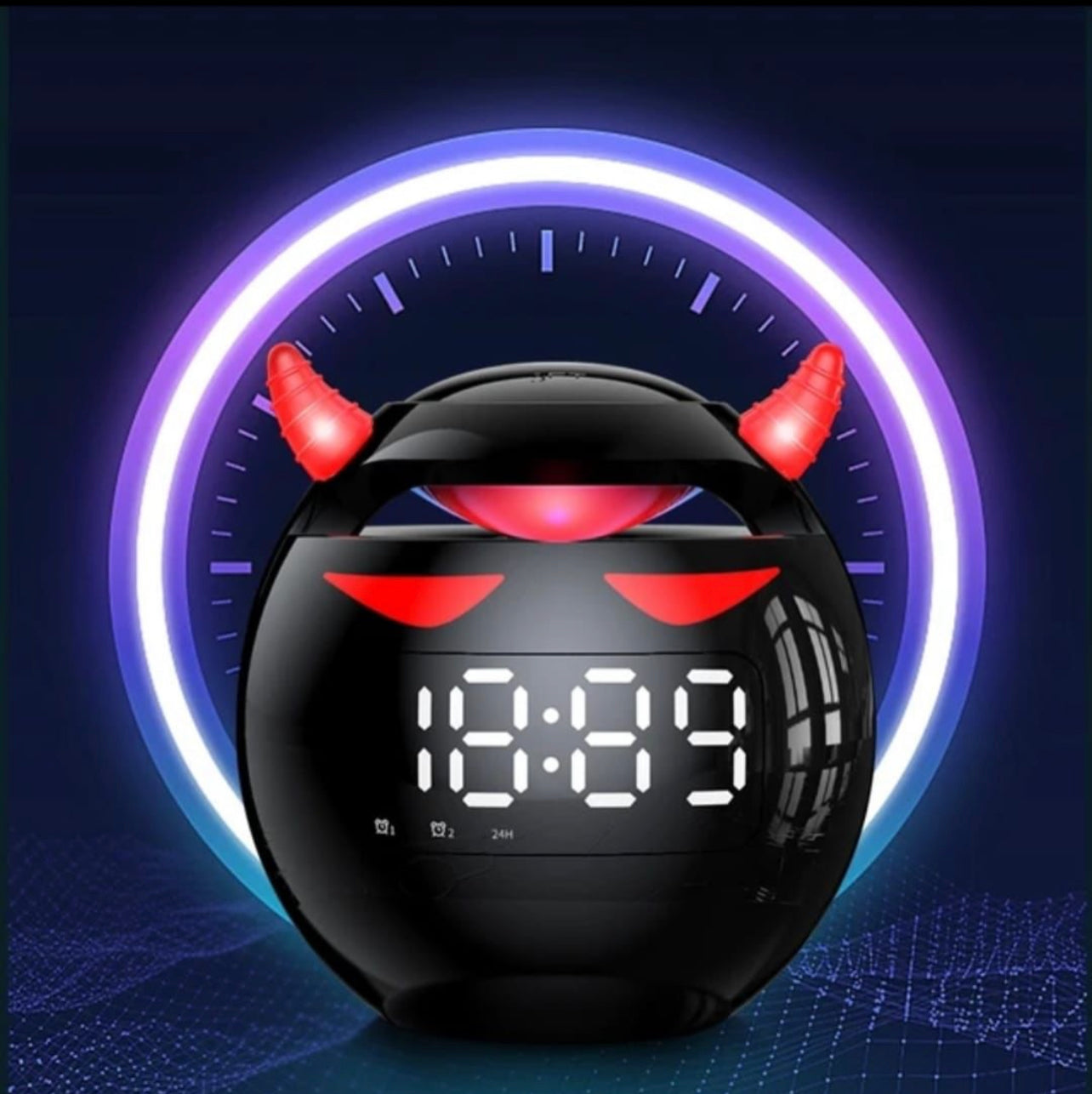 G9 wireless bluetooth speaker colorful subwoofer with led display fm radio alarm clock bluetooth hifi tf card mp3 music play