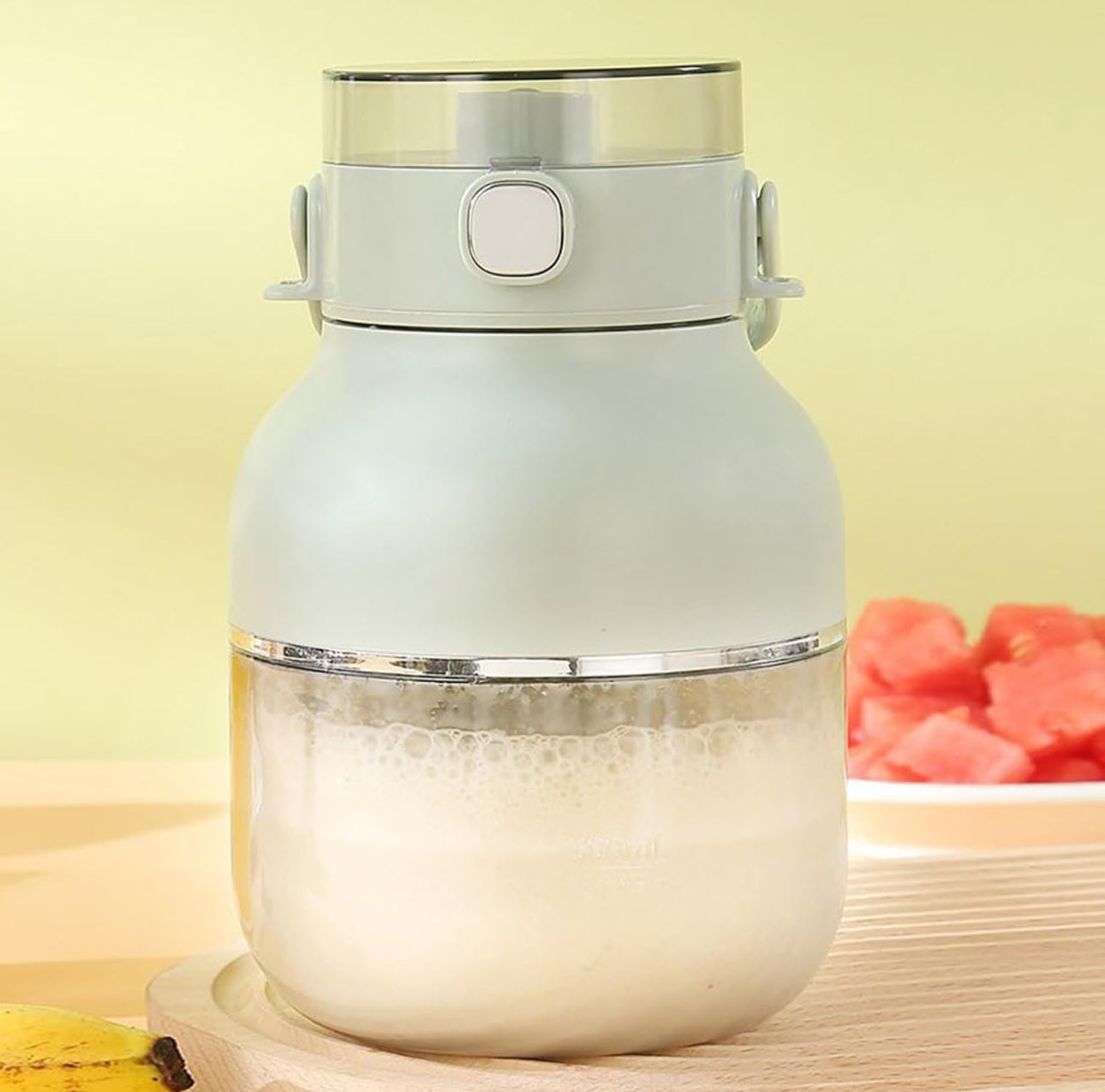 Mini Blender with Lid, Rechargeable Blender with Portable Cup Lid, Mini Cordless Blender Cup with Leakproof Travel Lid, Bpa Free Blade Juice Mixer, Odorless