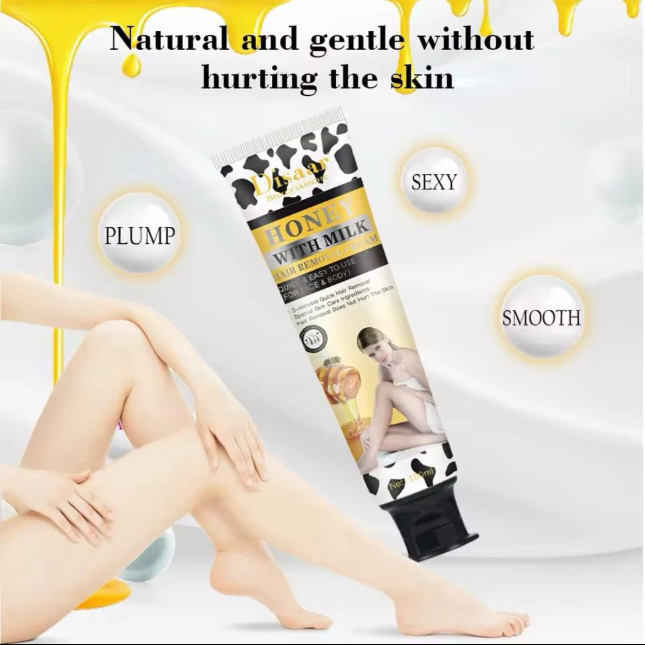 Hair Removal Cream 24k Gold Collagen Argan Oil