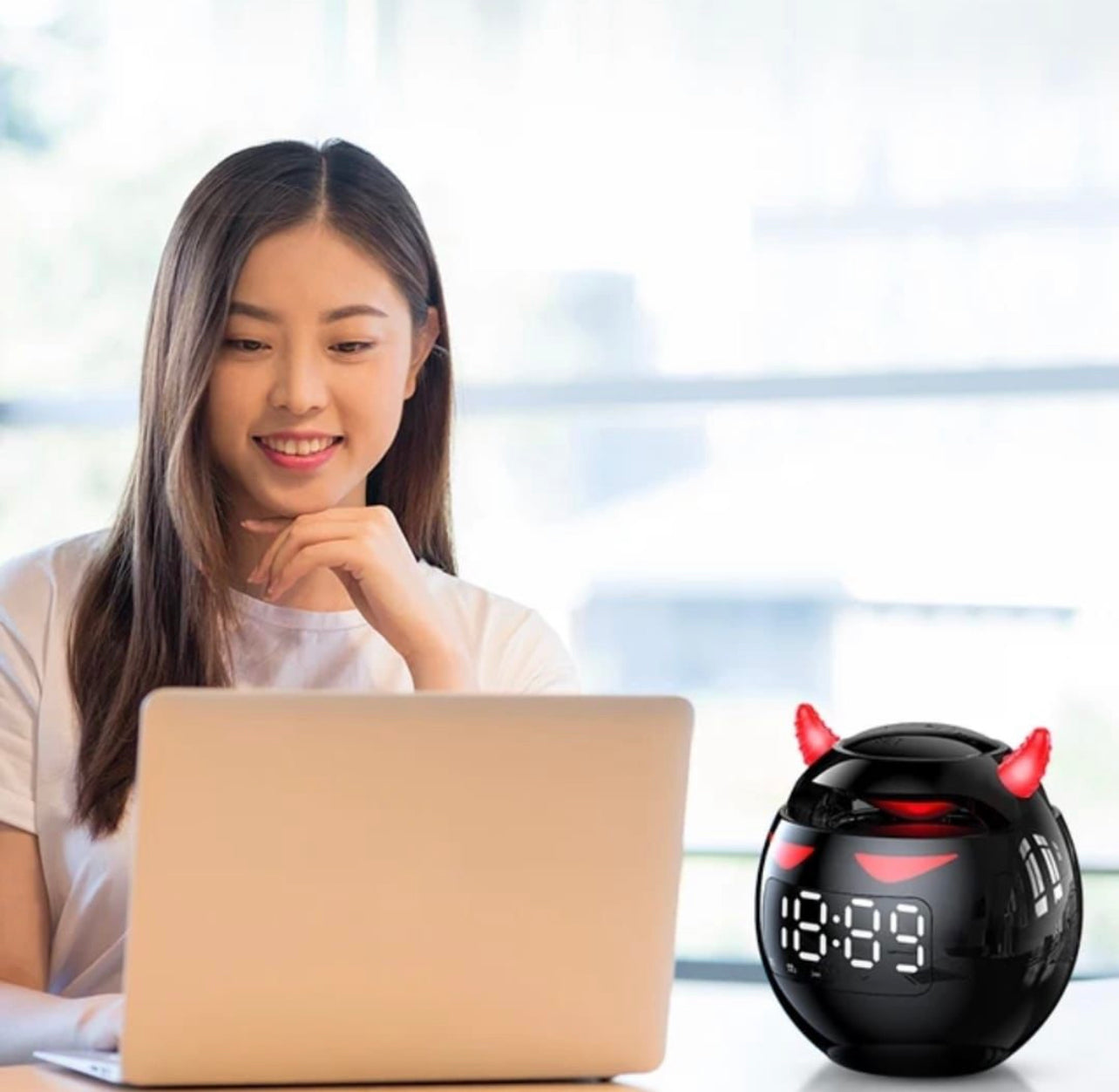 G9 wireless bluetooth speaker colorful subwoofer with led display fm radio alarm clock bluetooth hifi tf card mp3 music play