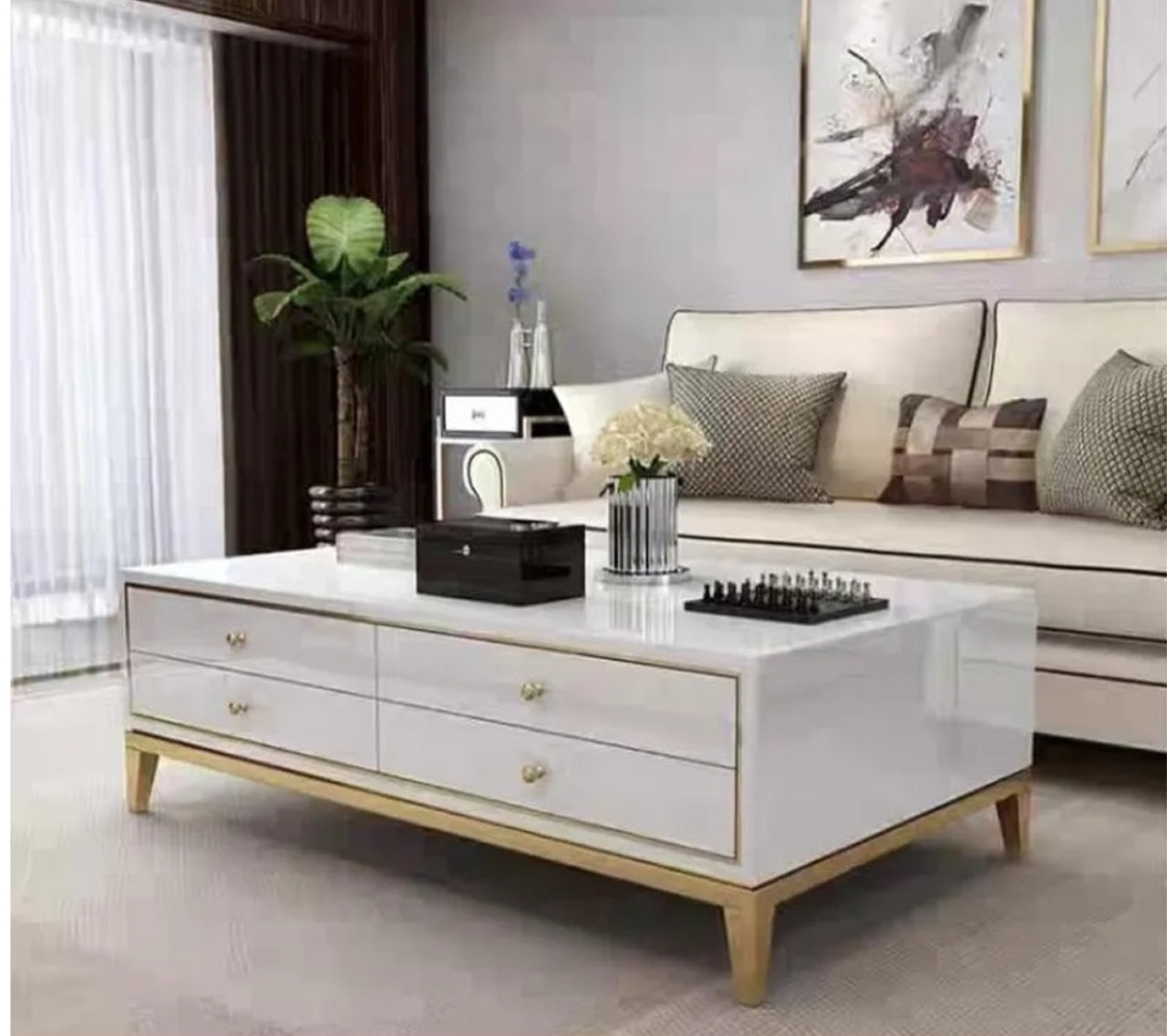 MFurn Luxury TV Stand & Coffee Table 2pc