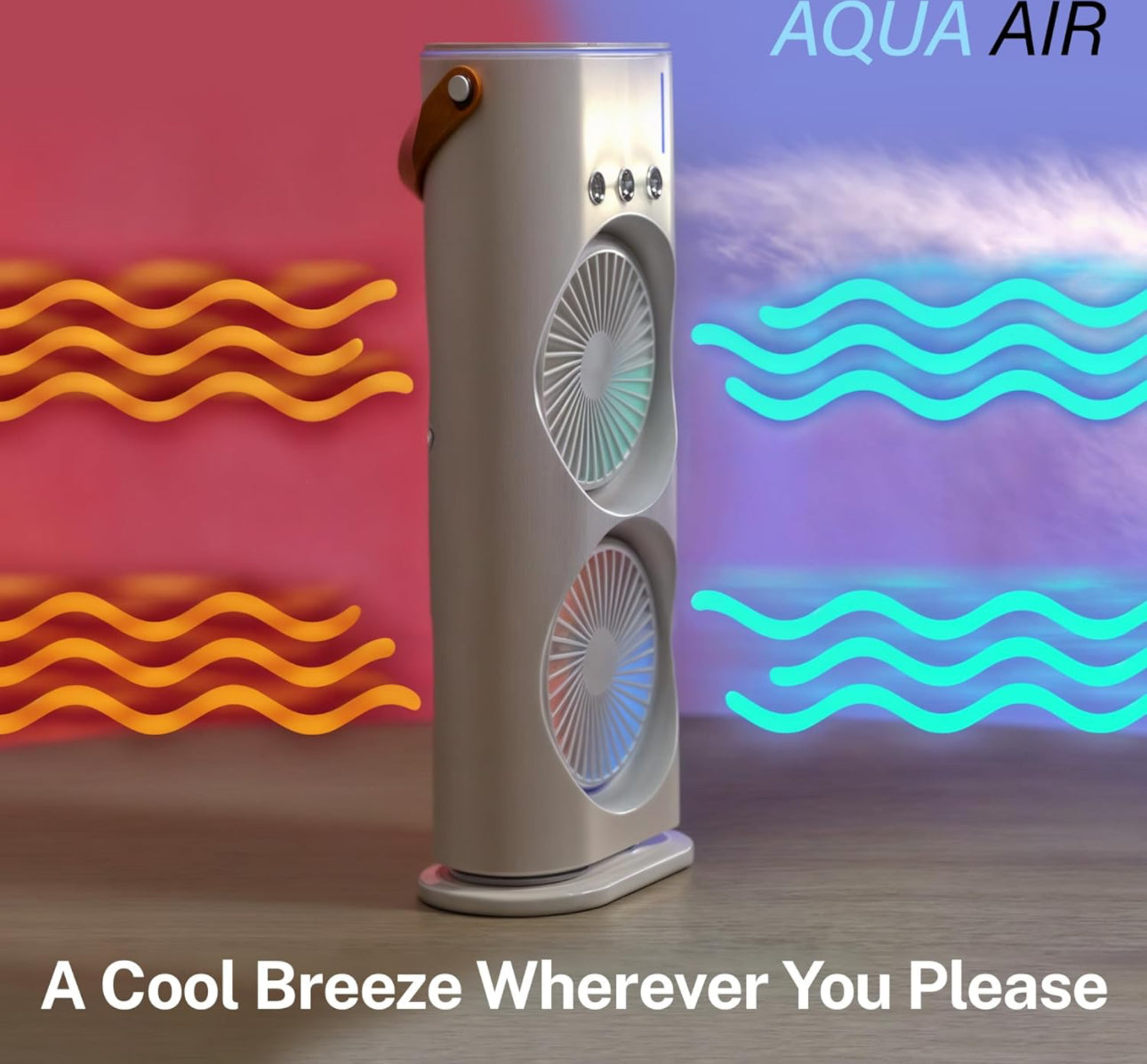 Double-Ended Spray Fan USB Rechargeable 2000mAh