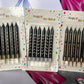 6Pack Black Birthday Candles