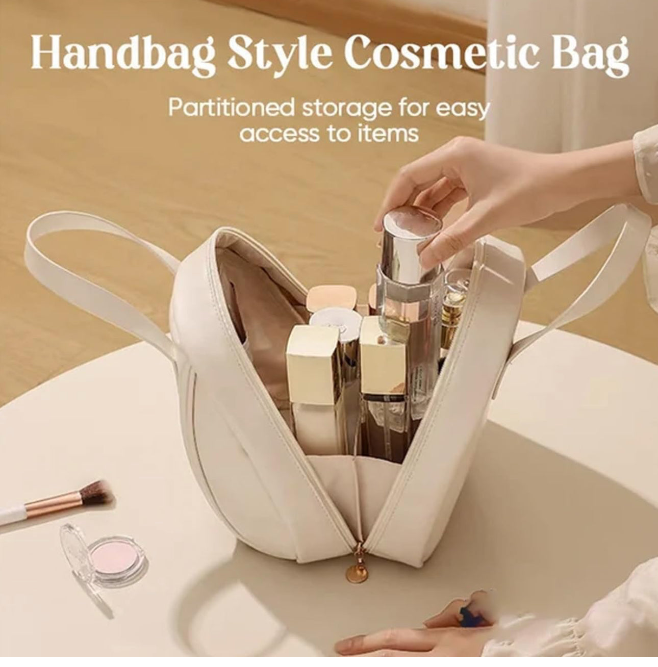 Multi-Layered Shell-Shaped Cosmetic Bag, PU Large Capacity Travel Makeup Bag, 2024 New Premium Make up Bag Various Options