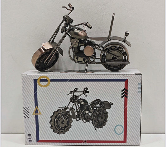 Home Decor Vintage Metal Chopper Style Motorcycle Ornament