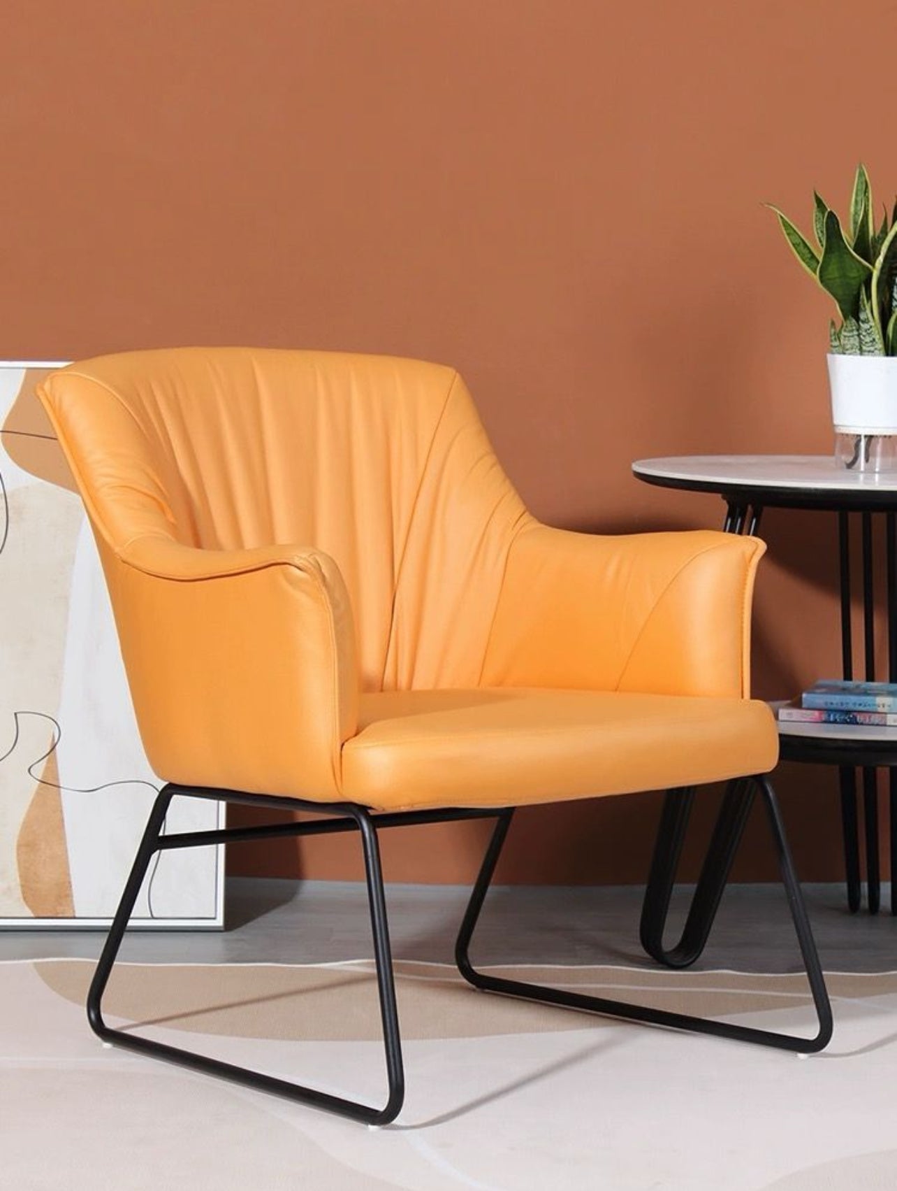 Modern Sofa Ground Office,Living Room Chair Nordic Armrest Luxury Bedroom Chairs Minimalist Look.
