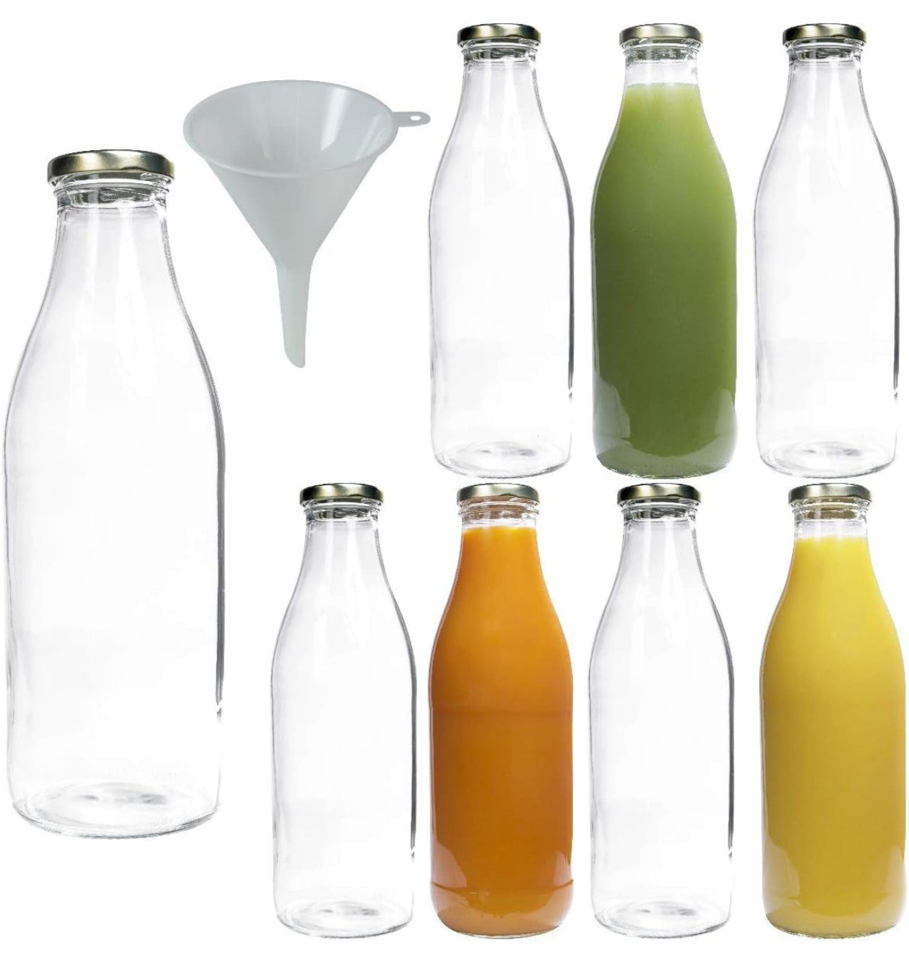 Glass Milk / Juice Bottles 1L