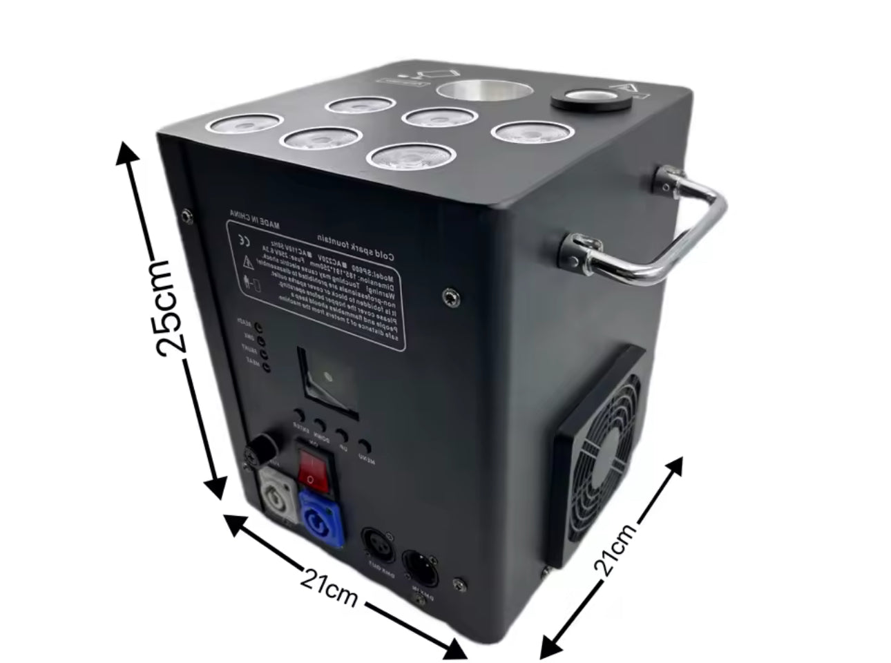 Electronic Cold Fireworks Fountain Special Effect Spitfire Machine Opening Ceremony Wedding Party LED Beads Stage Light With Remote 600watt