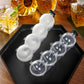 Four Hole Whiskey Round ice Hockey Mold,Bar Ice Cube Ball Maker,Round Ice Hockey Reusable Summer Ice Maker Home Kitchen Ice Hockey Mold