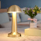 Metal Mushroom Table Lamp, Creative Cordless LED Desk Lamp Durable Top Touch Night Light Durable