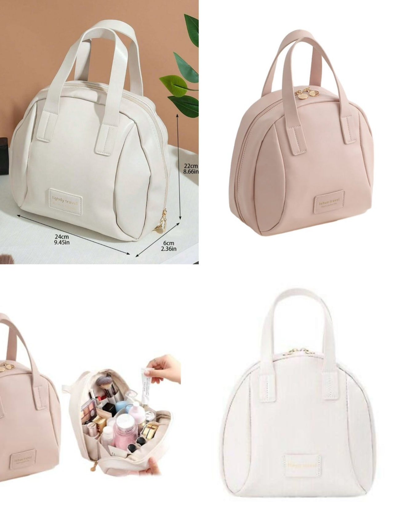 Multi-Layered Shell-Shaped Cosmetic Bag, PU Large Capacity Travel Makeup Bag, 2024 New Premium Make up Bag Various Options